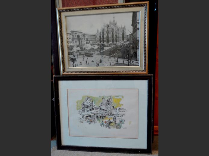 FRAMED PRINT OF A CATHEDRAL & ANOTHER [41477-1]