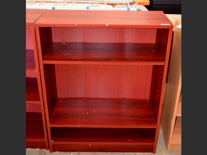 CHERRY FOIL 3-TIER BOOKSHELF, 72 x 28 x 92cm