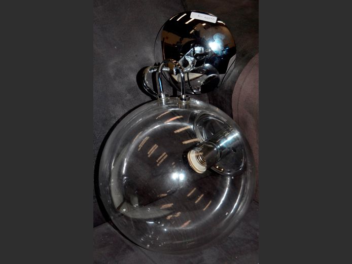 CIRCULAR GLASS LIGHT, 25cm Diameter