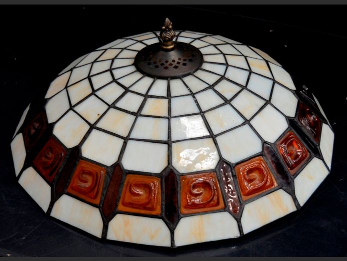 BRIGHT STAR TIFFANY STYLE CEILING LIGHT, 39cm Diameter
