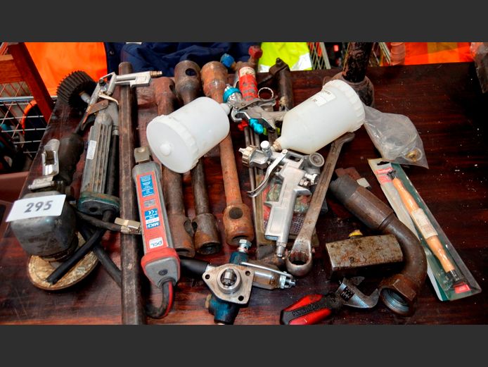 TRUCK WHEEL SPANNERS, SPRAY GUNS, etc