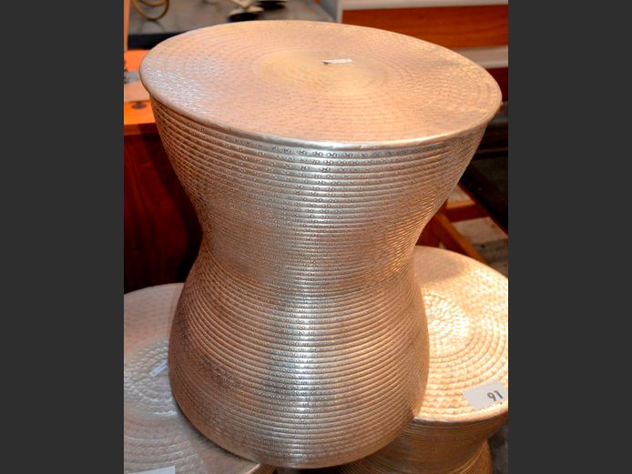 "MIZA" METAL SIDE TABLE, 43cm Diameter x 48cm High