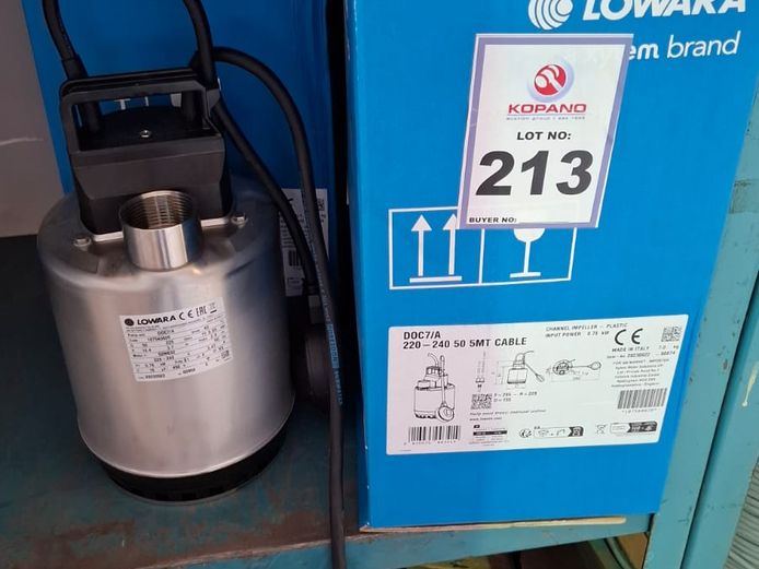 Submersible pump x 3