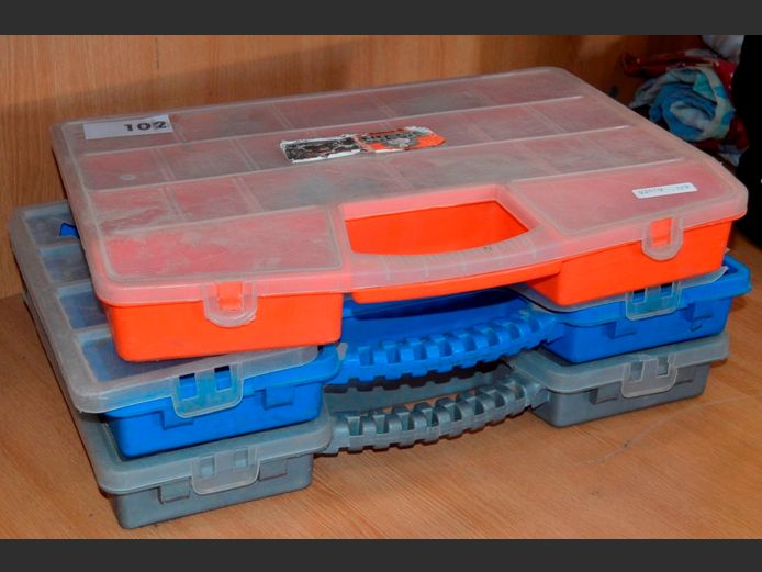 LOT: 3 x SCREW SORTERS WITH CONTENTS