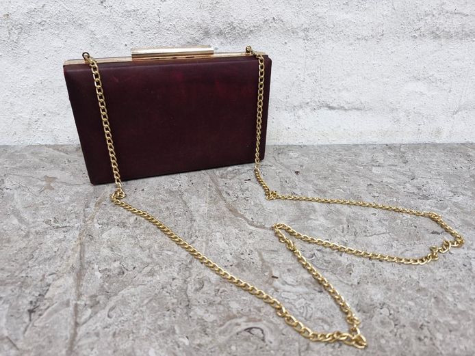 Colette Hayman Evening Clutch With Metallic Hardware