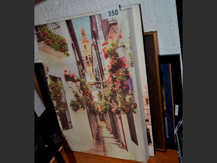 FRAMED PHOTOGRAPHIC PRINT "WINDMILLS", etc