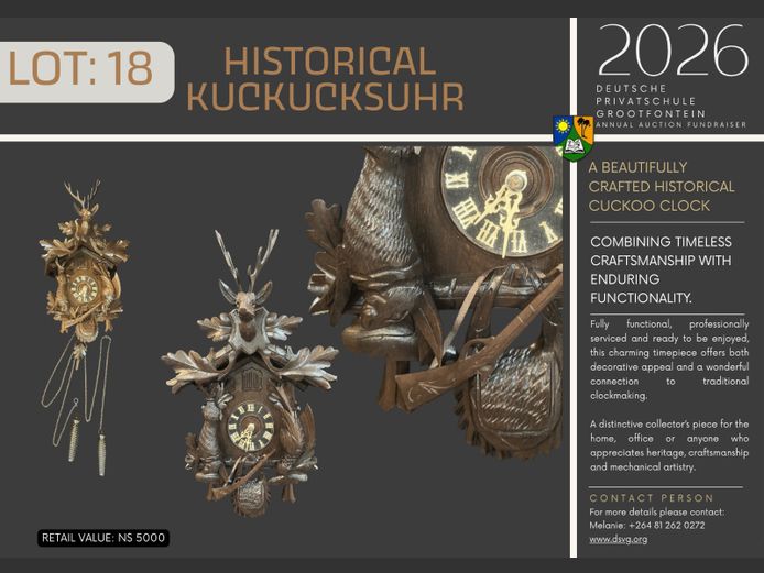 DEUTSCHE PRIVATSCHULE GROOTFONTEIN | HISTORICAL
KUCKUCKSUHR