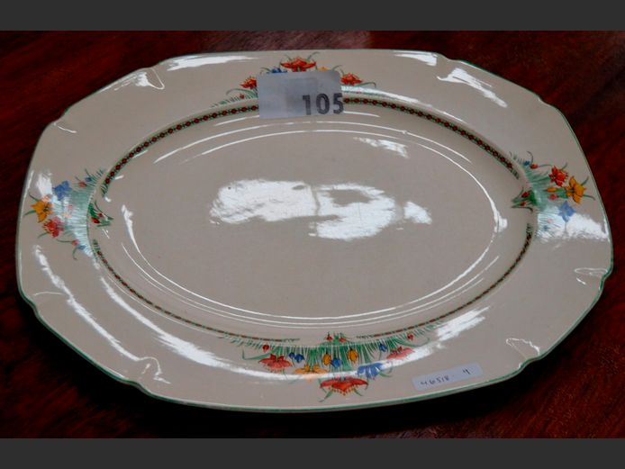 JOHN MADDOCK & SONS MEAT PLATTER, 42.5 x 33.5cm