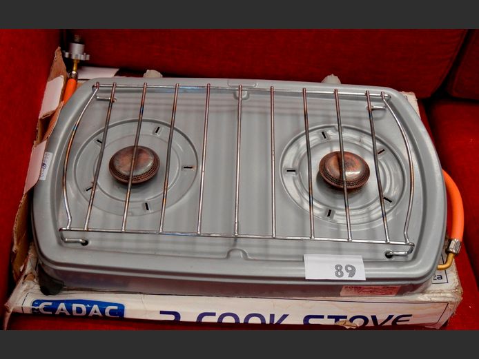 CADAC 2-BURNER GAS STOVE, 53 x 33cm