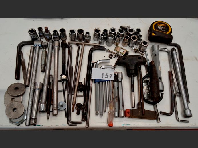 ALLEN KEYS, SOCKETS, MEASURING TAPE, etc
