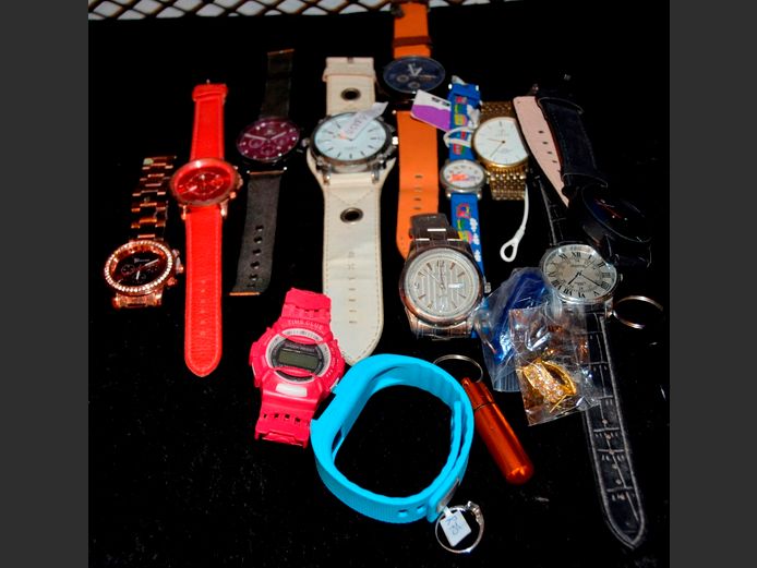 GENEVA, FARAH & JUSTIN WATCHES, EARRINGS, etc [Condition unknown]