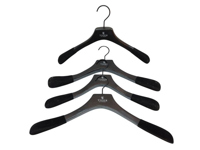 Set of 4 Luxury Tiger of Sweden Wooden Suit Hangers