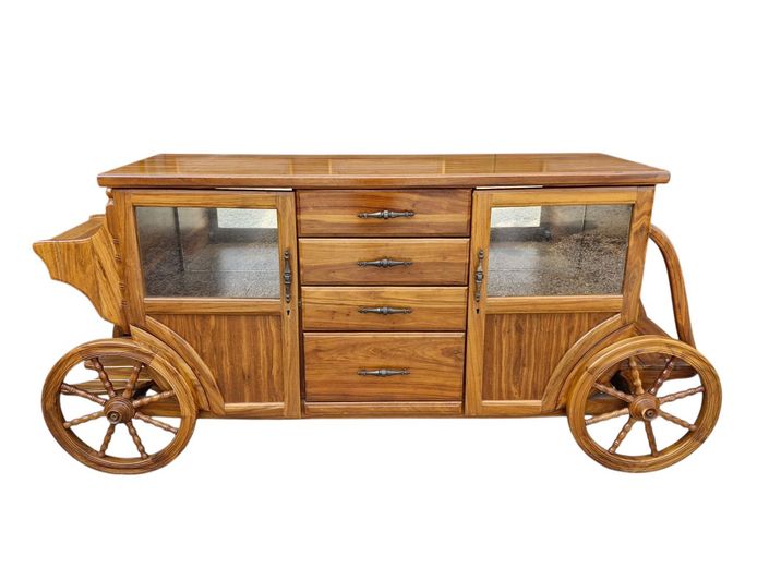 Mukwa Wood Carriage Sideboard Server