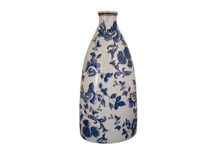 Blue & White Decorative Ceramic Vase