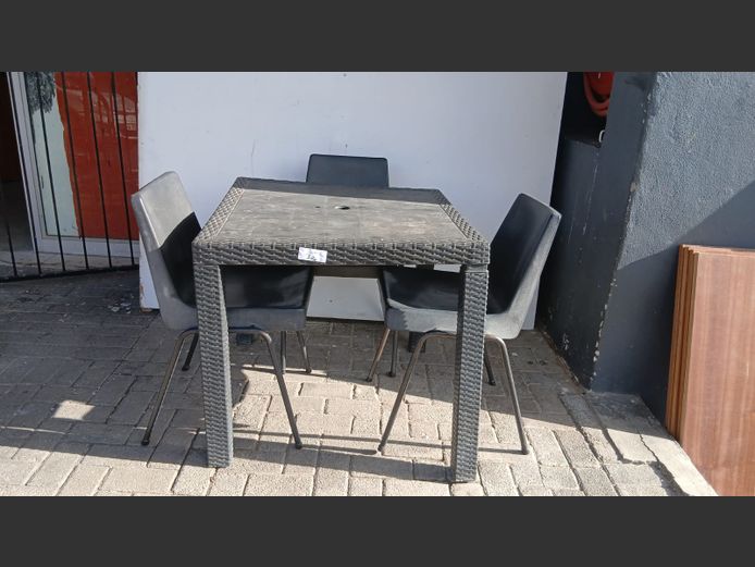 Outside table and 3 chairs
