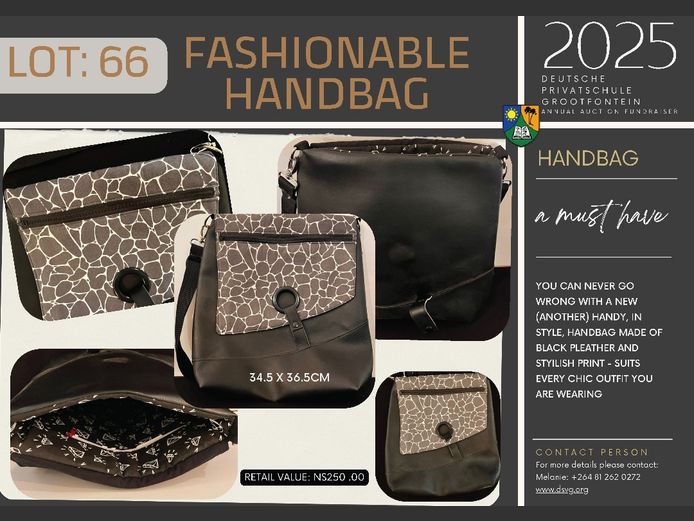 FASHIONABLE HANDBAG