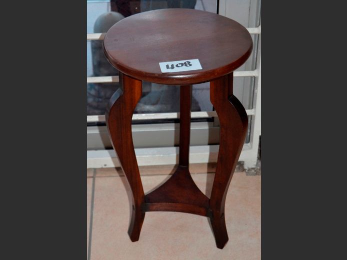 IMBUIA SIDE TABLE, 28cm Diameter x 47cm High