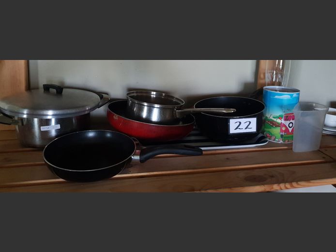 LOT: POT, PANS, TRAY, etc