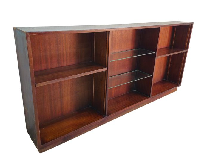 Mid-Century Modern Teak Open Bookshelf