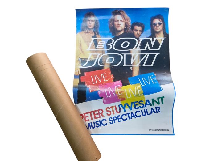 Bon Jovi Live Concert Promotional Poster by Peter Stuyvesant