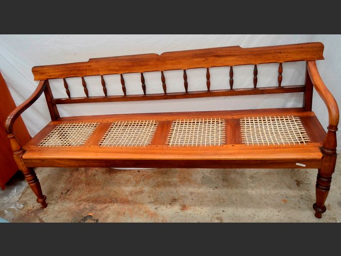 CAPE STINKWOOD 4-SEATER RIEMPIE BENCH, 183 x 50cm
