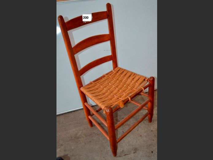 OAK CHAIR WITH ROPE SEAT