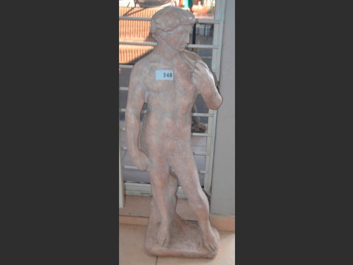 CONCRETE STATUE OF DAVID, 114cm High