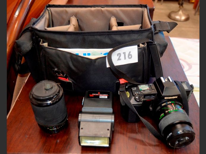 CHINON CAMERA WITH BAG [Untested]