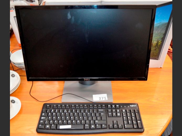 DELL 24" MONITOR & A KEYBOARD [Switch on]