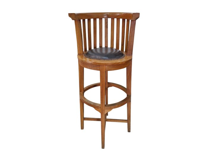 Teak Wood Classic Bar Stool