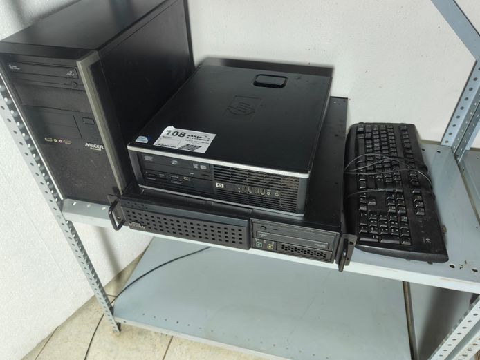 3 X COMPUTER BOXES AND KEYBOARDS