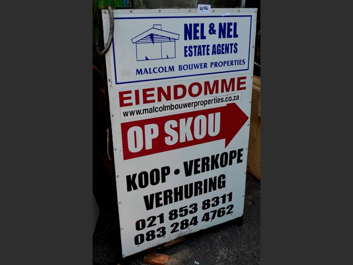 METAL ADVERTISING BOARD, 130 x 80cm