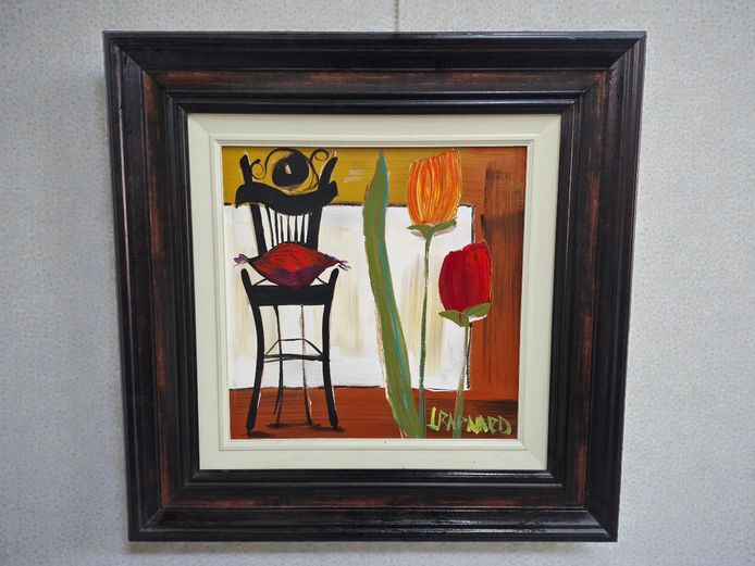 Contemporary Still Life Painting by L. Barnard, Framed 