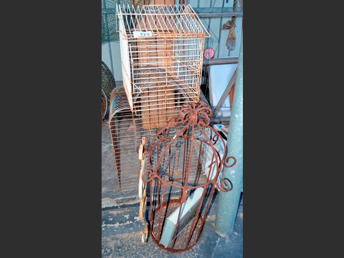 BIRD CAGES, HANGING CAGE ORNAMENT, etc