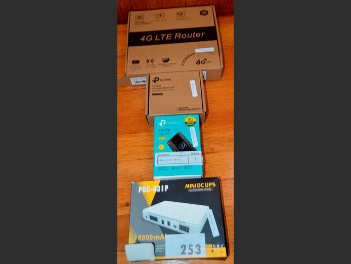 4G LTE ROUTER, TOP LINK ACCESS POINT, MINI UPS, etc [Untested]