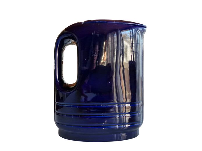 Vintage Hall China Cobalt Blue Westinghouse Refrigerator Pitcher
