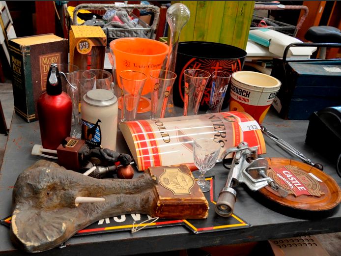 SODA SIPHON, ICE BUCKETS, BEER STEIN, CORK PULLER, etc