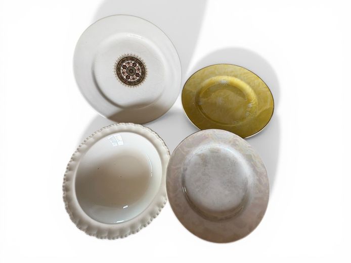 Assorted Decorative Serving Plates and Bowls