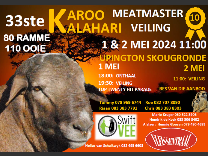 33STE KALAHARI KAROO MEATMASTER PRODUKSIEVEILING