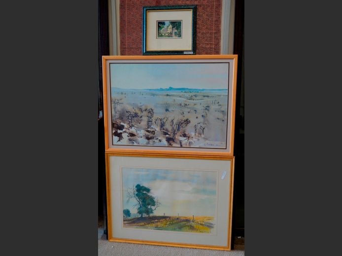 FRAMED PRINTS: LANDSCAPE, FARM HOUSE & ANOTHER [44090-22,39172-53,43301]
