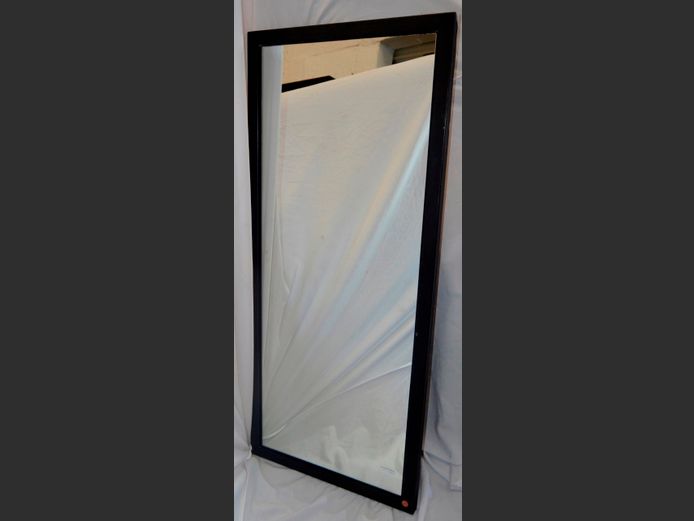 METAL FRAMED RECTANGULAR MIRROR, 140 x 60cm