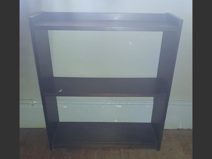 DARKWOOD 2-TIER BOOKSHELF 