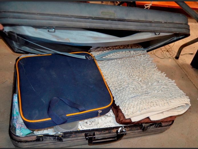 SUITCASE WITH CONTENTS