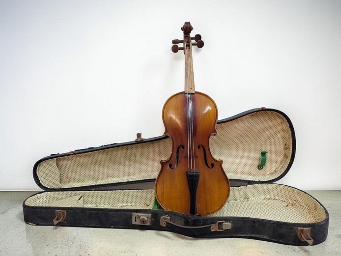 Antique European Stradivarius Copy 4/4 Violin with Case