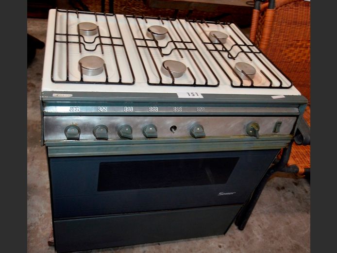SEMER 6-BURNER GAS STOVE, 77 x 58 x 85cm [Condition as per photograph, untested]