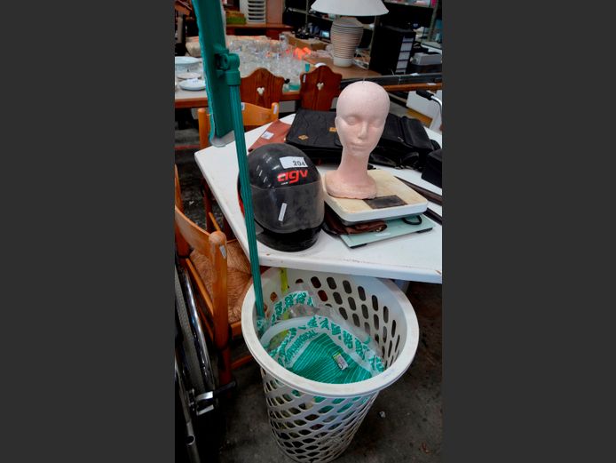 AGV MOTORBIKE HELMET, LAUNDRY BASKET, BATHROOM SCALES, etc [35,36]