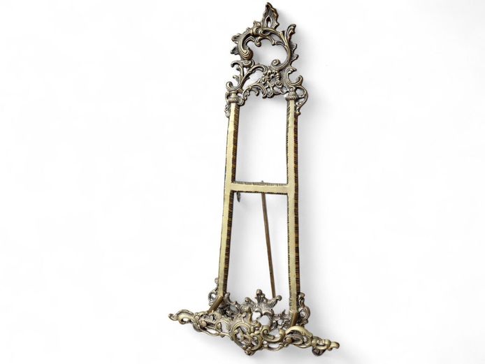 Victorian Ornate Solid Heavy Cast Brass Easel (5.3kg)