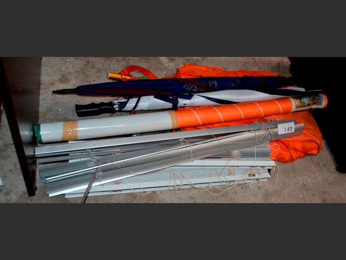 HIKING BAG, BLINDS, UMBRELLAS, etc