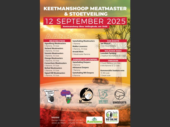 KEETMANSHOOP MEATMASTER EN STOETVEILING