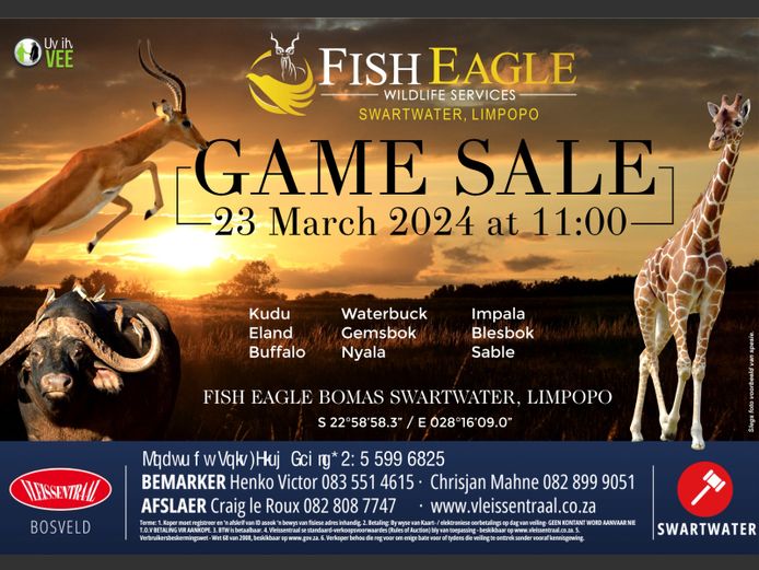 FISH EAGLE WILDLIFE SERVICES GAME SALE